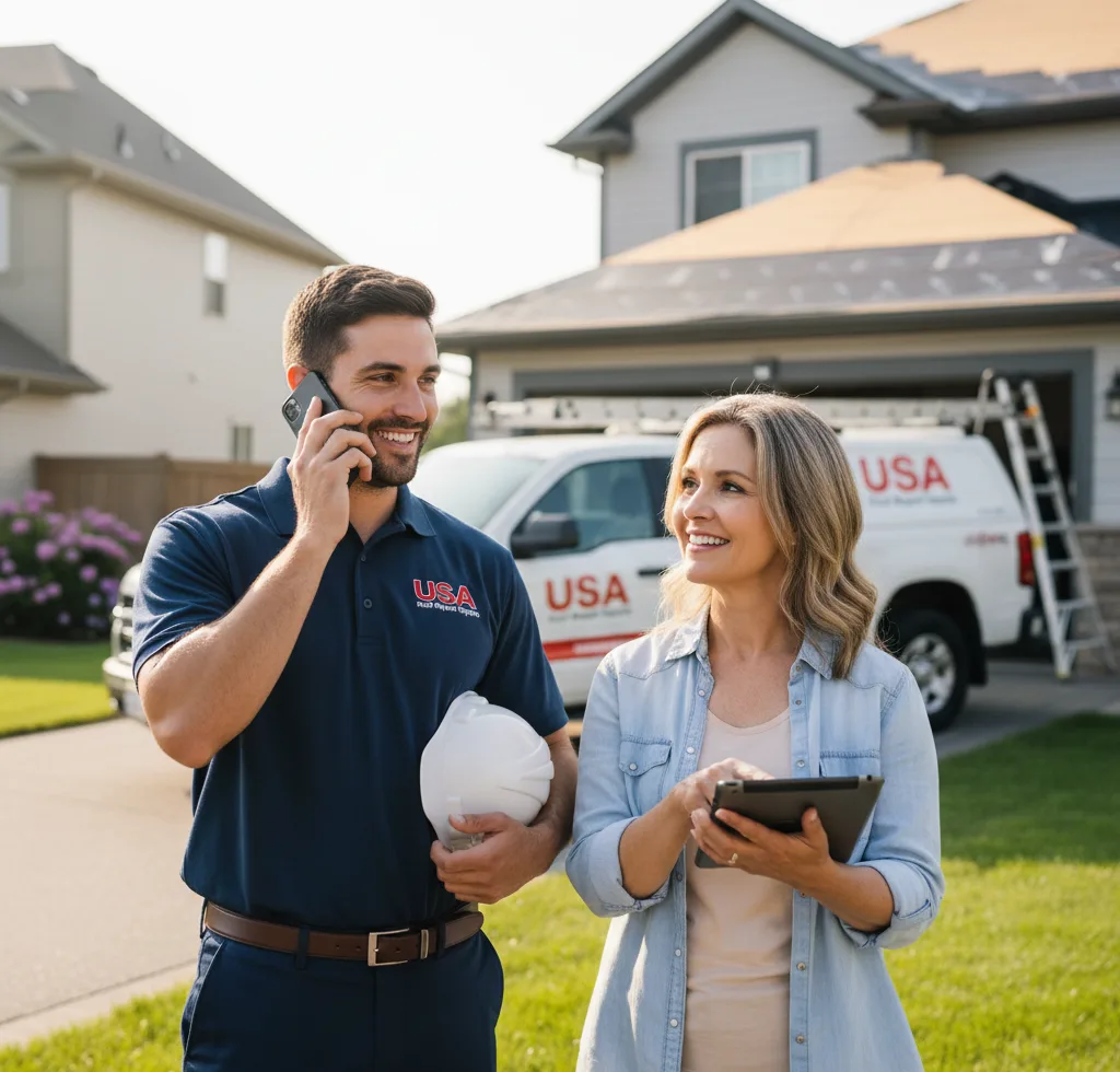 USA Roof Repair Experts customer support in Choctaw
